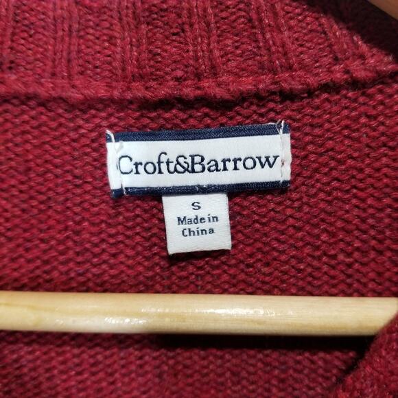 The Most Beautiful Vintage Christmas Sweater Cardigan Silk Blend Size Small - Picture 3 of 6